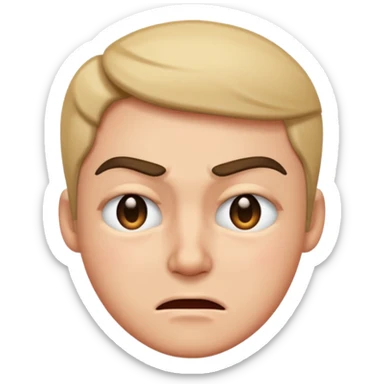 Annoyed winking  sticker