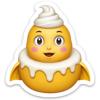 Una cebolla con una pegatina de que es nueva sticker