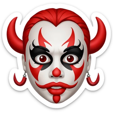 NOOO ACTUALLY JUGGALO MAKEUP  sticker