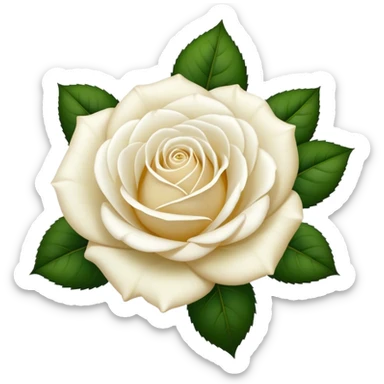 white rose of the species - Félicité et Perpétue sticker