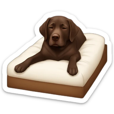 a-chocolate-lab-sleeping-and-dreaming-about-a-white-lab sticker