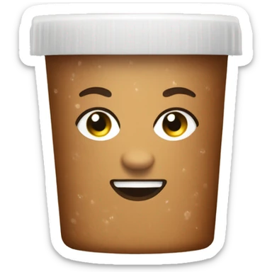 light brown body scrub pot sticker