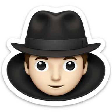 And a white stripe Black Fadora with no man or face or assecorys sticker