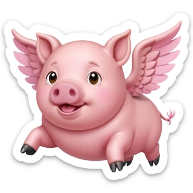 Flying pig  sticker