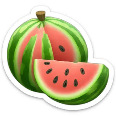 Watermelon wealth sticker