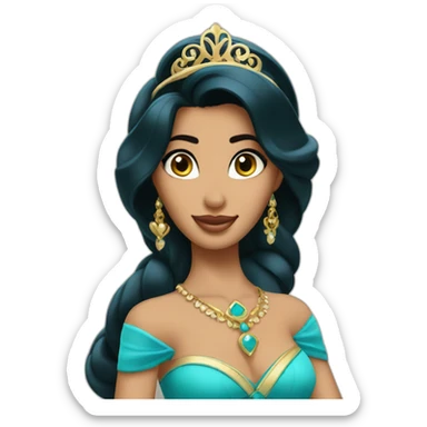 princess Jasmine as a model sticker