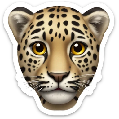 corazón leopardo sticker