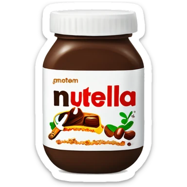 nutella pot sticker