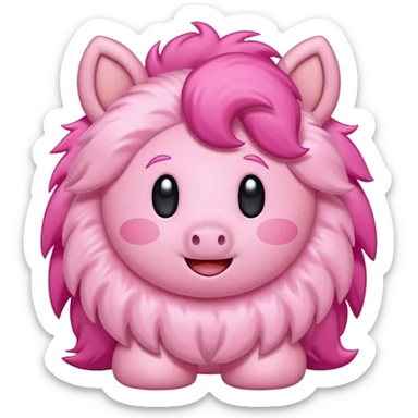 Kirby-Pony-fusion, full body sticker