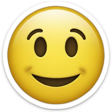 Yellow circle smiling sticker