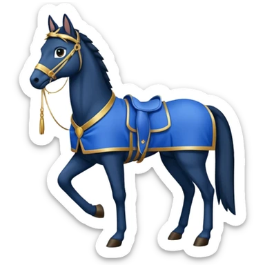 Zorro animal  quítale la máscara y pon en cuerpo completo alto y flaco con ropa azul  sticker