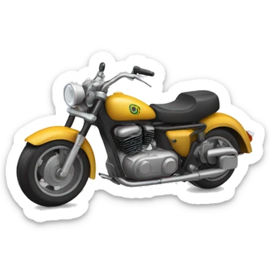 Bardela qui fait de la moto sticker