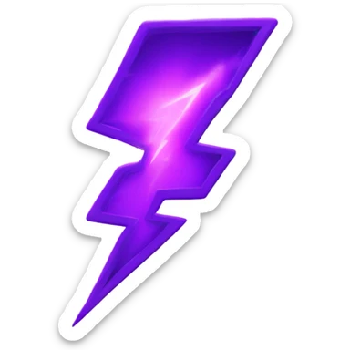 lightning glowing purple sticker