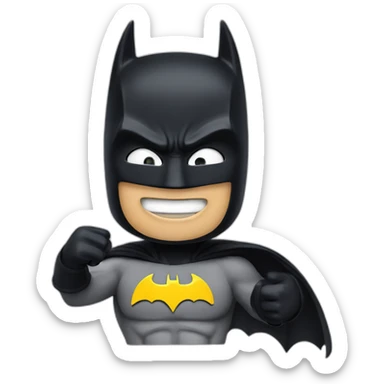 batman showing thumbs up sticker