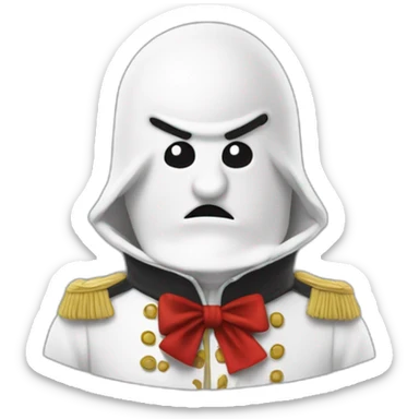 Bonhomme avec les fought dans le nez sticker