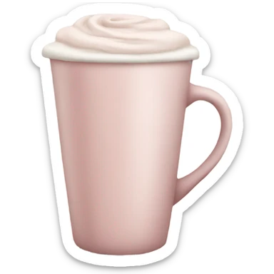 Light Pink latte classy sticker