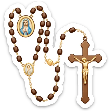 Rosario católico  sticker