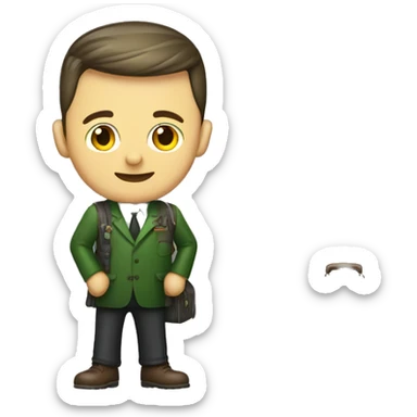 Zelenskyy with baggage  sticker