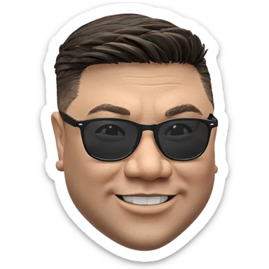 cool boy with sunglasses sticker