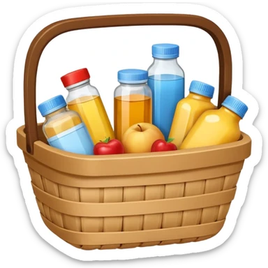 generate an image for health products basket sticker