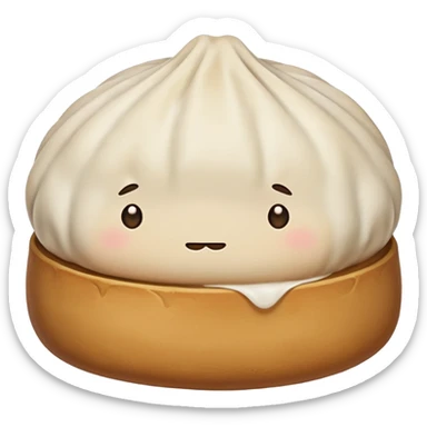 dumpling bun (no face) sticker