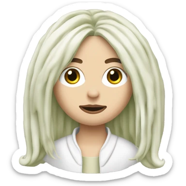 Billie Eilish’s lime mop-top goat cheese sticker