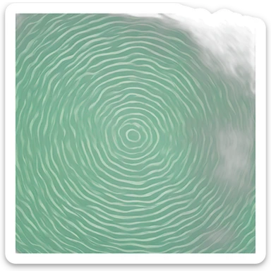 Concentric water waves sticker