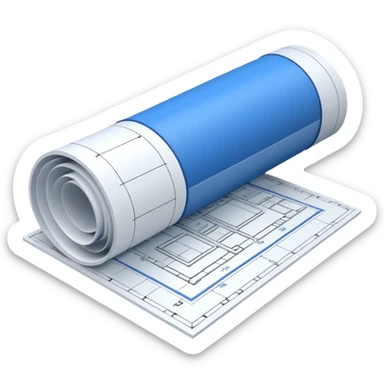 architect blueprint  sticker