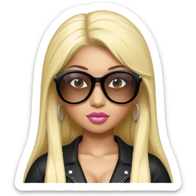 Nicki Minaj wear sunglasses sticker