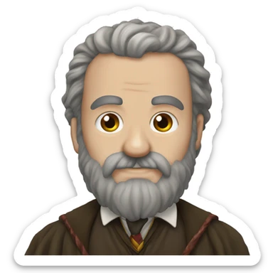 Hagred from Harry Potter bushy beard sticker