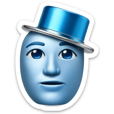 Le Male Perfume bottle in shape of a blue man's body and silver cap sticker