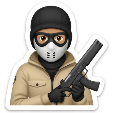 Peux tu me faire un braqueur 🙏🏽  sticker
