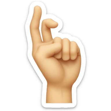 Upside down Italian gesture hand sticker