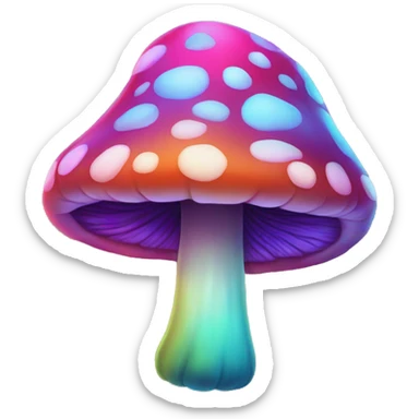 Psychedelic mushroom  sticker