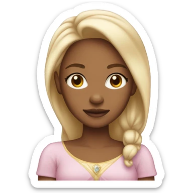 princess light skin tone sticker