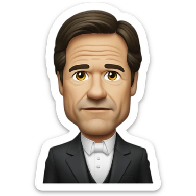 mark rutte as tony montana sticker