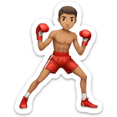 skinny grown man boxing sticker