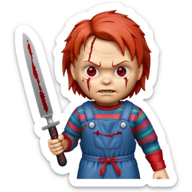 Killer Chucky Doll sticker