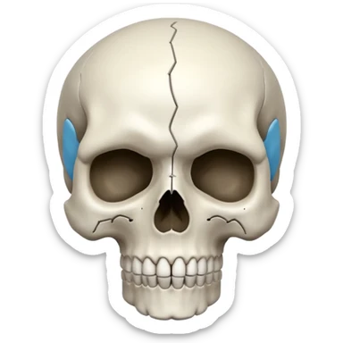 Kemik kafa sticker