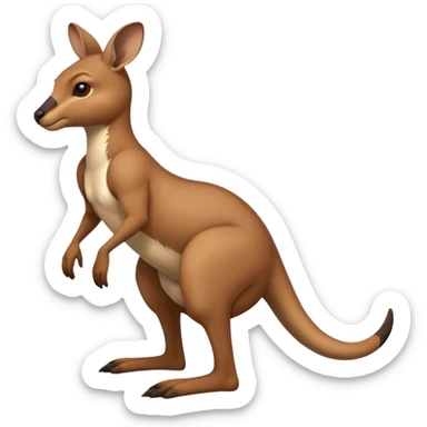 Kangourou qui saute sticker