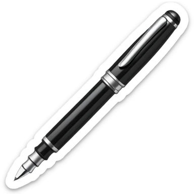 A fountain pen sticker