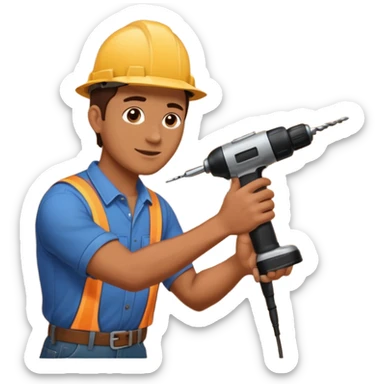 it's ok, but i want to see him from the left side, while is drilling a dark panel sticker