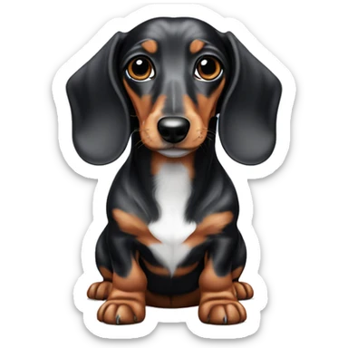 Dapple mini dachshund sticker