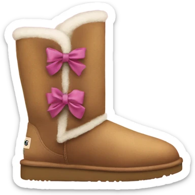 ugg boots with bows sticker