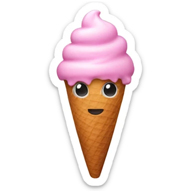 ice cream pink  sticker
