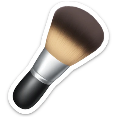 Makeup powder brush sticker