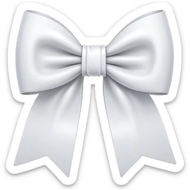 white bow sticker