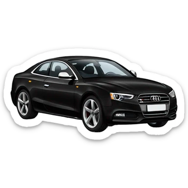 Black audi a5 sticker