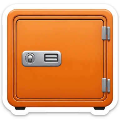 locker orange sticker