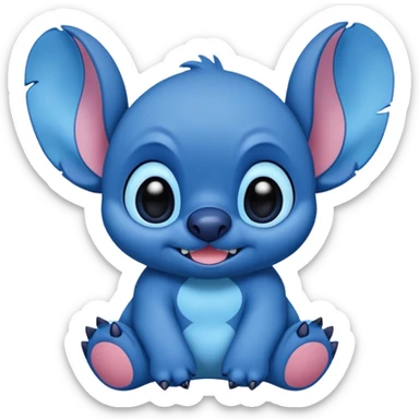 stich diciendo hola sticker
